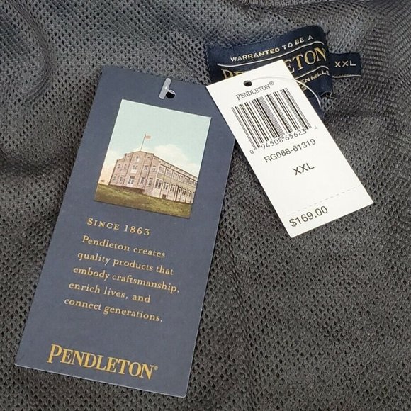 Pendleton Umatilla Camp Fleece Jacket Men's 2XL Grey - Picture 5 of 8